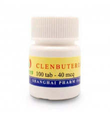 Clenbuterol 40mcg Shanghai Pharm Factory