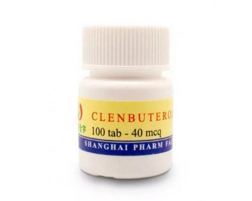 Clenbuterol 40mcg Shanghai Pharm Factory