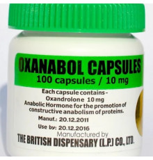 Oxanabol capsules 10mg British Dispensary