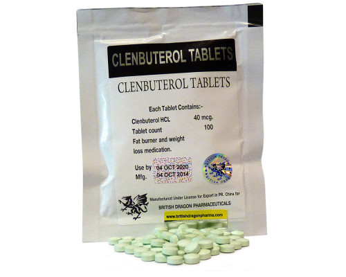 Clenbuterol Tablets 0,025mg British Dragon