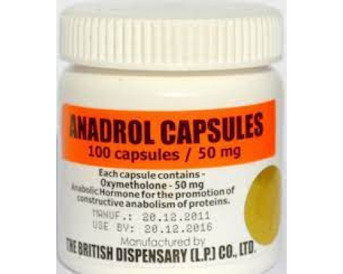 Anadrol capsules 50mg British Dispensary