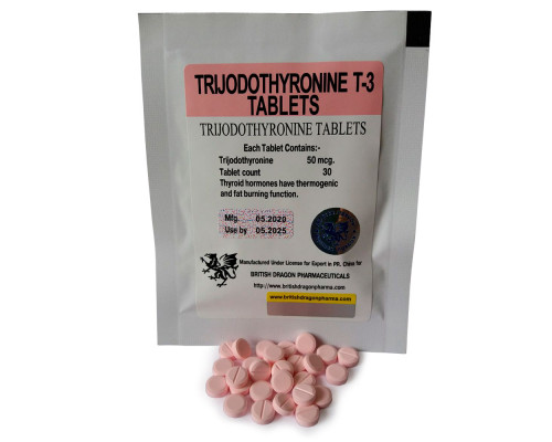 Trijodothyronine T-3 Tablets British Dragon